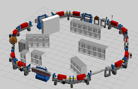 Digital design of the Lego model