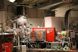 AU-CD beam line, taking photons from a dipole magnet (red) in girder 5.